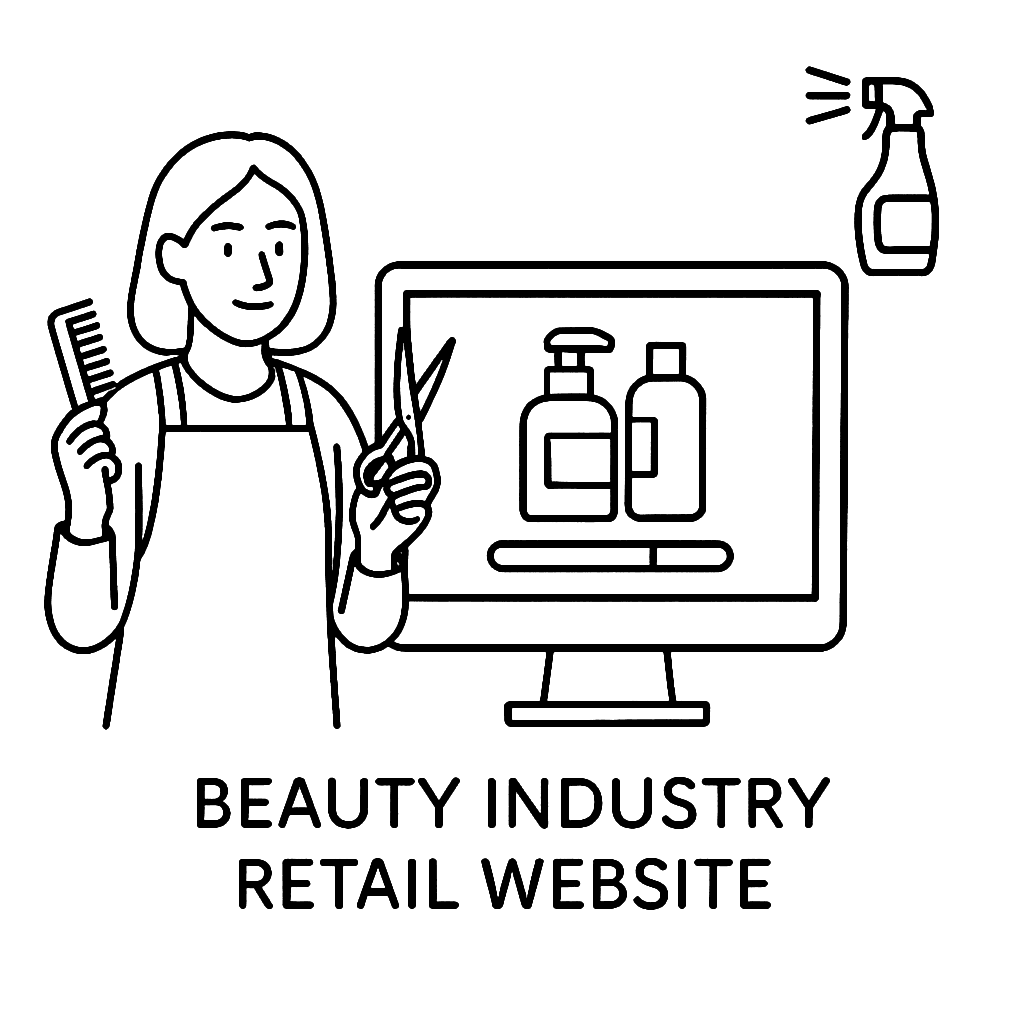 美容業界小売サイト
